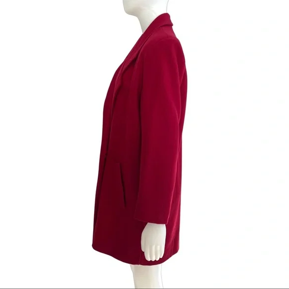 Sabena Red Wool Vintage Coat Size 12 - Picture 2 of 3